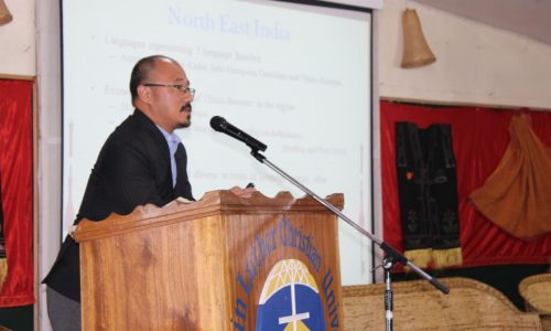 Dr. Temsu speaking at the Seminar